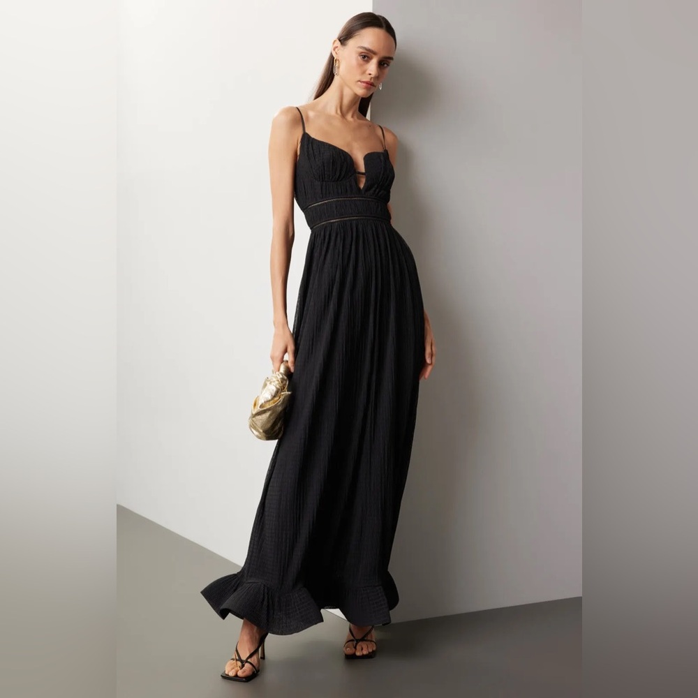 SIMKHAI MAUDE BLACK GOWN